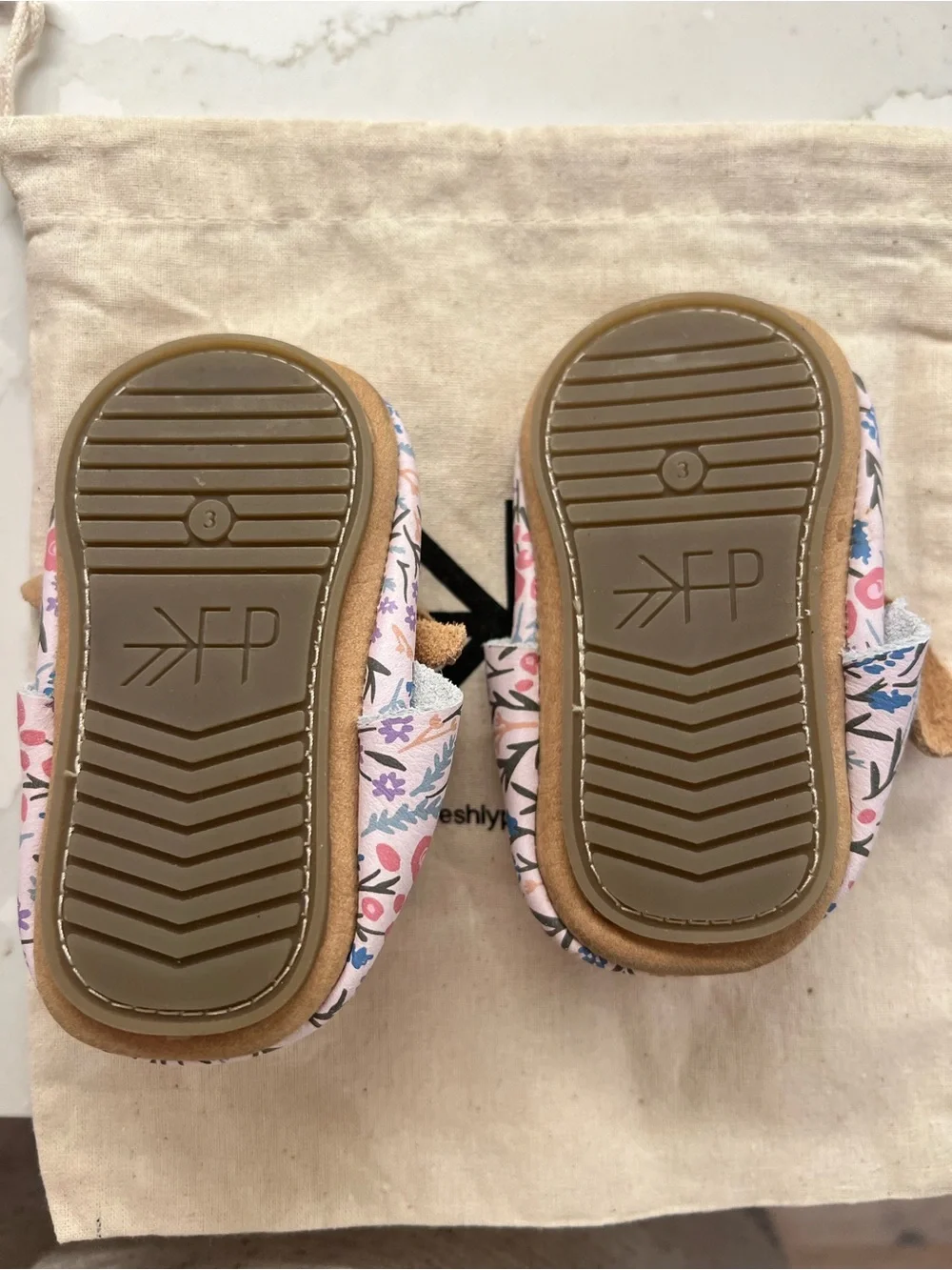 Freshly Picked Pink and Tan Floral Moccasins